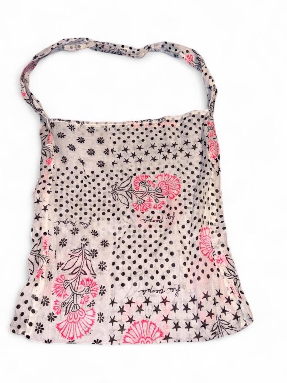 Free People Pink Floral tote bag